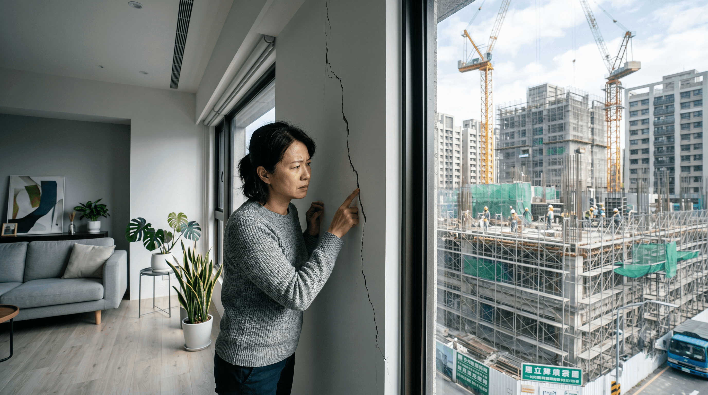 隔壁施工後我家牆壁裂了，懷疑鄰損怎麼自保？